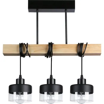 Závěsné svítidlo E27 Stark x3 50cm černé + WD