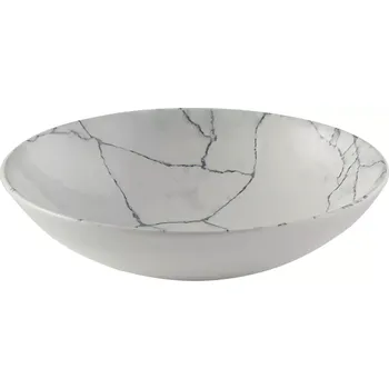 Talíř CHURCHILL Kintsugi Perlově šedý hluboký talíř, coup, průměr: 182 mm