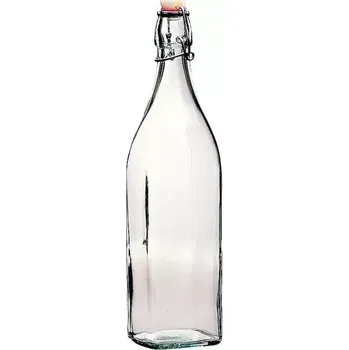 Placatka Láhev na alkohol 1,0 l hranatá 4 strany Swing Bormioli Rocco