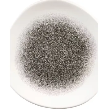 Talíř CHURCHILL Raku Quartz Black talíř mělký, organický, průměr: 186 mm