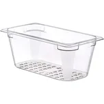 ARAVEN Gastronádoba GN 1/3, polykarbonát, hloubka: 130 mm, objem: 4,6 L, perforovaná