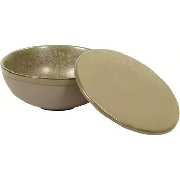 SERAX Surface Miska s víkem, camo green, ø: 130 mm