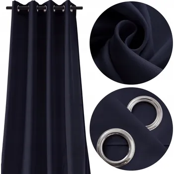 Obraz Závěs polozatemňovací s kroužky 140 cm x 250 cm