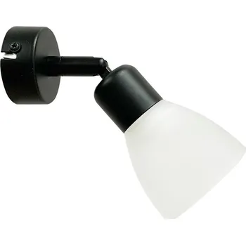 Nástěnné svítidlo Nástěnná lampa Costa 1x40W E14 černé stínidlo bílá