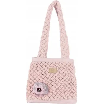 přepravka pro zvíře Přepravní taška látková Misoko růžová S/M 18 cm x 38 cm x 40 cm