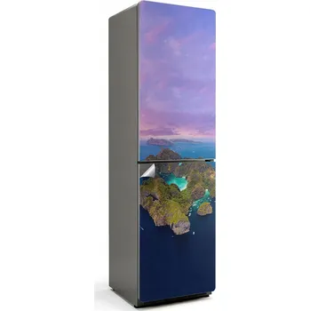 Fototapeta Umělecká Samolepka Fólie Dekorativní na Ledničku Tropický ostrov s lagunou