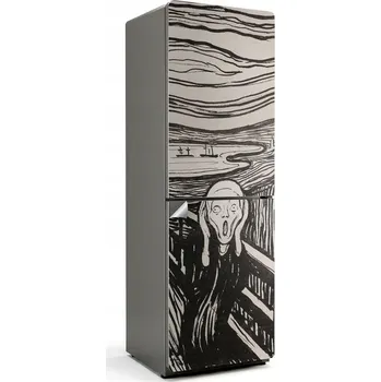 Fototapeta Samolepicí Samolepicí Bubble Free na ledničku Výkřik Edward Munch linoryt