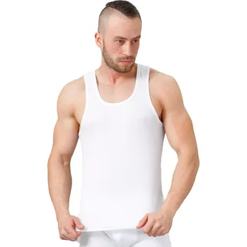 Pánské tílko Pánské jednobarevné hladké tílko HOTBERG Barva/Velikost: bílá / XS/S