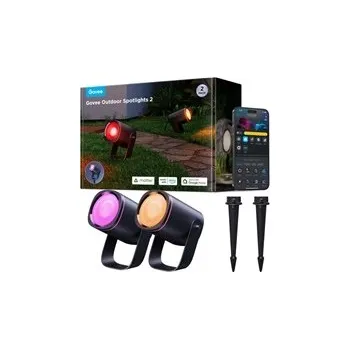 Venkovní osvětlení Govee RGBWW Smart zahradní reflektory 750lm 2ks Matter