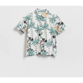 Chlapecké tričko Reserved - Mickey Mouse košile - krémová - 005EH-01X - 005EH-01X-92