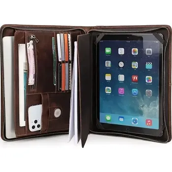 Aktovka na dokumenty Contacts® Kožené etue na notebook i dokumenty do 12.9"