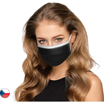 respirátor 10x stylová nano rouška IIR Balerina - Antracit