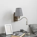 Brilagi - LED Nástěnná lampa NUBILA 1xE27/25W/230V + LED/3W chrom/šedá