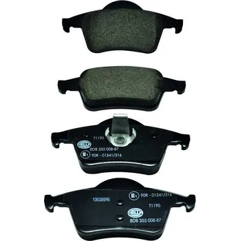 Brzdová destička Sada brzdových destiček, kotoučová brzda HELLA 8DB 355 008-871