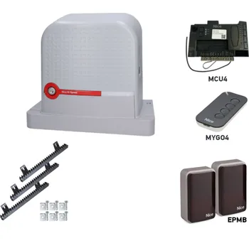 Pohon brány Sada rychlého pohonu pro posuvnou bránu do 600 kg/8 m NICE Robus RBS600HS (E)