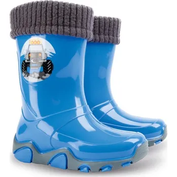 Dívčí holínky DEMAR-STORMER LUX 0402 A světle modrý zateplené Velikost: 32 - 33