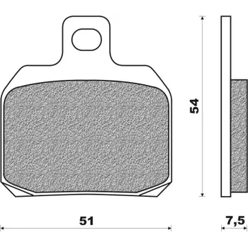 Brzdová destička brzdové destičky, NEWFREN (směs ROAD TOURING ORGANIC) 2 ks v balení M502-928