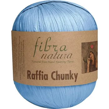 Příze Fibra Natura Raffia Chunky 114-11 modrá