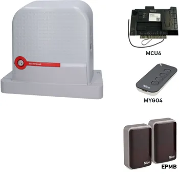 Pohon brány Sada rychlého pohonu pro posuvnou bránu do 600 kg/8 m NICE Robus RBS600HS (C)