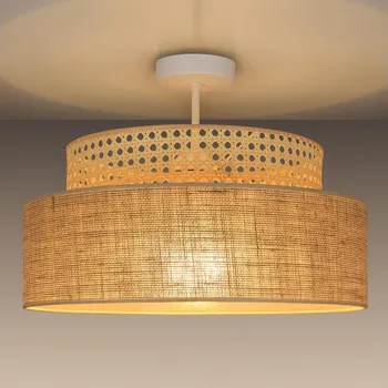 Přisazený lustr BOHO 1xE27/60W/230V pr. 40 cm ratan