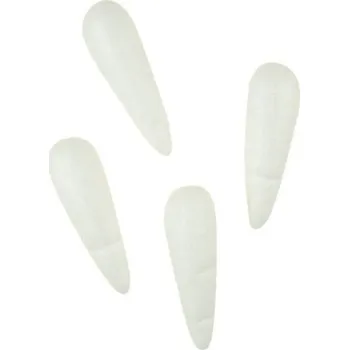 Vánoční dekorace Dílky z polystyrenu mrkve 8 cm, 4 ks v sáčku