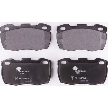 Brzdová destička Sada brzdových destiček, kotoučová brzda HELLA 8DB 355 005-861