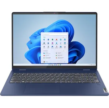 Notebook Lenovo IdeaPad Flex 5 16IRU8 Intel® Core™ i7 i7-1355U Hybridní (2v1) 40,6 cm (16") Dotyková obrazovka WUXGA 16 GB LPDDR4x-SDRAM 512 GB SSD Wi-Fi 6 (802.11ax) Windows 11 Home Modrá Nový / Repack