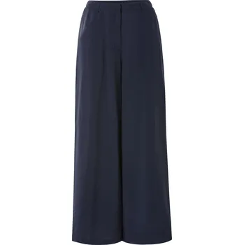 Dámské kalhoty esmara® Dámské kalhoty se širokými nohavicemi, z elegantního kepru (navy modrá, 36)