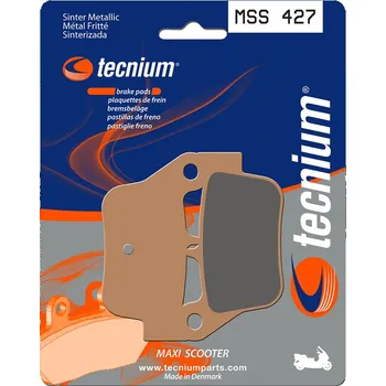 Nářadí na motocykly Brzdové destičky TECNIUM Maxi Scooter Sintered Metal - MSS427 MSS427