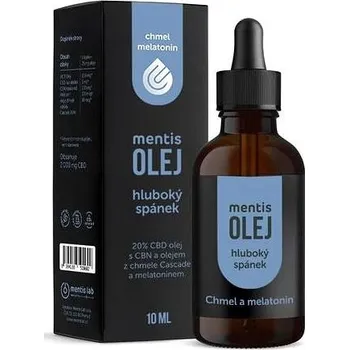 CBD Mentis 20% CBD olej pro hluboký spánek s chmelem a melatoninem 10 ml