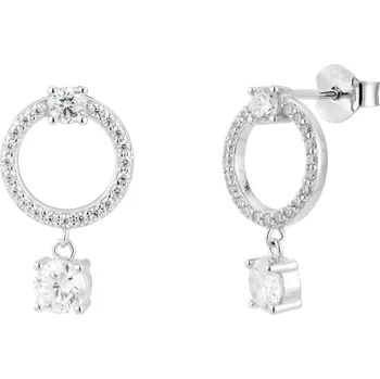 Náušnice Olivie Stříbrné náušnice KRUH 9614 Ag 925; ≤2,4 g.