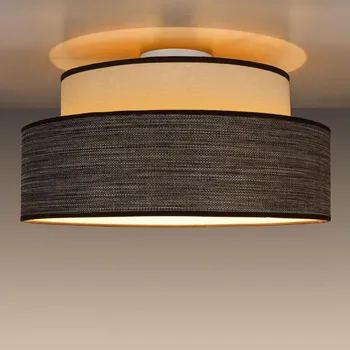 Stropní svítidlo GRACE 1xE27/60W/230V pr. 40 cm krémová/hnědá