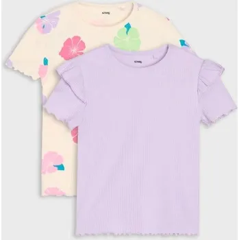 Dívčí tričko Sinsay - Sada 2 triček - vícebarevná - 195EM-MLC - 195EM-MLC-104