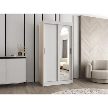 Šatní skříň Šatní skříň Kreloin 100, Barva: bílá, Zásuvky: Ne MIRJAN 5903211417962