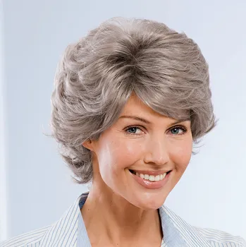 Paruka 3Pagen Přírodní paruka Daniela šedý melír Pro obvod hlavy 55 - 58 cm