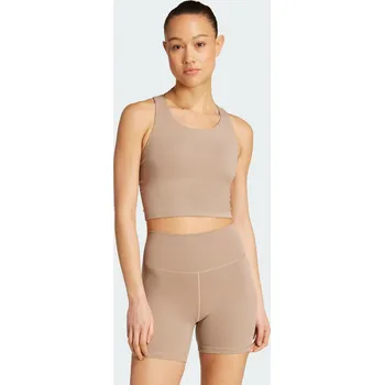 Dámské spodní prádlo ADIDAS Podprsenka adidas All Me Medium Support Tank Top M KAŠTANOVÁ