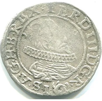 Ferdinand III. 3 Kreuzer 1631. Praha. Eliseus du Bois. Ag.