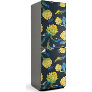 Fototapeta Samolepicí Samolepicí bez bublin na ledničku Malířský květinový vzor