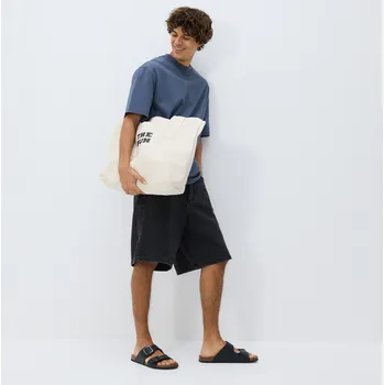 Pánské oblečení Reserved - Baggy džínové šortky - černý - YF672-99J - YF672-99J-33