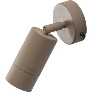 Lampička Luminex Nástěnné bodové svítidlo Link, béžové, šířka 8 cm, ocel - Ø nástěnný držák 8 cm; bodovka - Ø 5,5 cm, délka 12 cm béžová 1 x 8 W LED - Doprava zdarma