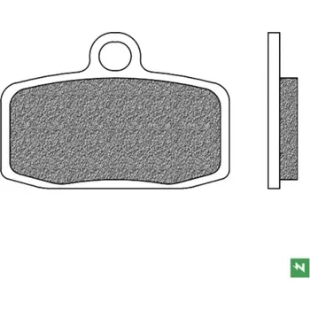 Brzdová destička brzdové destičky, NEWFREN (směs OFF ROAD DIRT ORGANIC) 2 ks v balení M502-1027