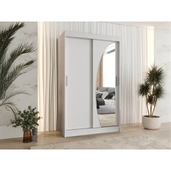 Nábytek Šatní skříň Grilion 120, Barva: bílá, Zásuvky: Ne MIRJAN 5903211418259