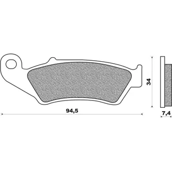 Brzdová destička brzdové destičky, NEWFREN (směs ROAD TOURING ORGANIC) 2 ks v balení M502-923
