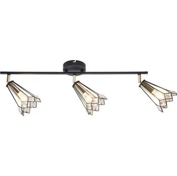 Bodové svítidlo Stropní lampa černá bodová 3xGU10 54cm Colly 93-01634