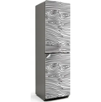 Fototapeta Samolepka na ledničku do bytu Samolepicí ilustrace vlnitého dřeva