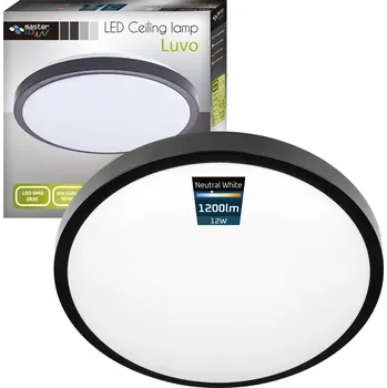 Stropní Svítidlo kulatý Masterled 25,5 x 6 cm černý