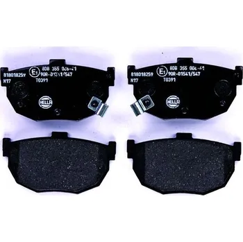 Brzdová destička Sada brzdových destiček, kotoučová brzda HELLA 8DB 355 006-411