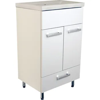 Koupelnový nábytek Koupelnová skříňka s keramickým umyvadlem Luka S 50 51 x 40 x 86,4 cm