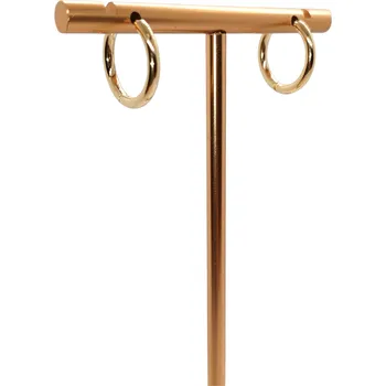 Souprava šperků Náušnice kruhy zlatá galvanizace VL 540-1