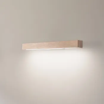 Lampička TK Lighting LED nástěnné svítidlo Teo, borovice, 46 cm, 3000 K čelist LED 8 W celkem - Doprava zdarma